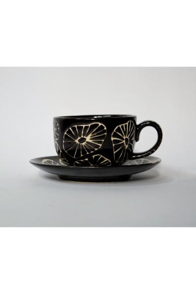 Nelum Hand Tea Ritual Set (6 pcs) - Black & White